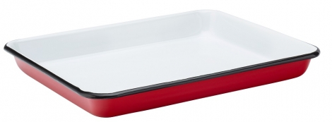 Eagle Enamel Baking Tray - rød