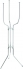 Stand/Holder til Champagne køler/spand - foldbar